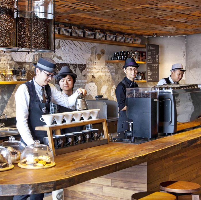 Some Beijing baristas who may soon be paying a lot less for rent.