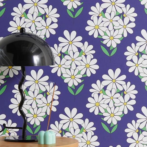 UO Jenean Morrison Daisy Bouquet Removable Wallpaper