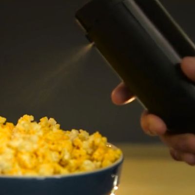 Popcorn Sprayed Genius Invents Device That Just Straight-Up Sprays Butter Anywhere You Want