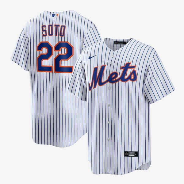 Men's New York Mets Nike White Home Replica Player Jersey