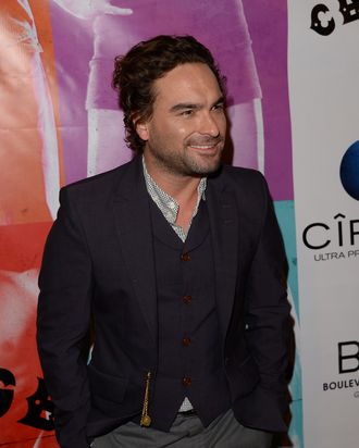 HOLLYWOOD, CA - OCTOBER 01: Actor Johnny Galecki attends a screening of Xlrator Media's 'CBGB' at ArcLight Cinemas on October 1, 2013 in Hollywood, California. (Photo by Jason Merritt/Getty Images)