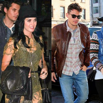 Katy Perry and John Mayer, coordinated.