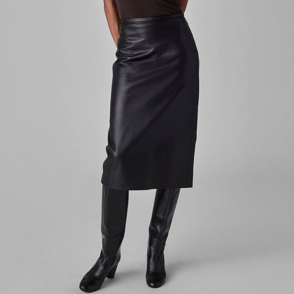 CO Midi Pencil Skirt in Glove Leather