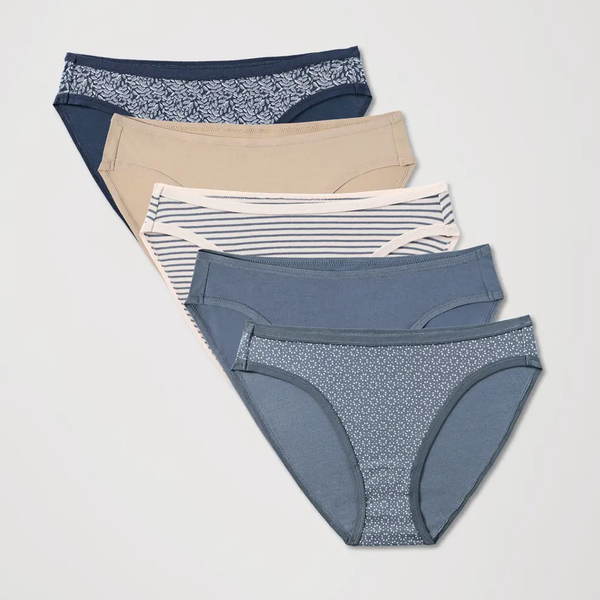 Pact Organic Everyday Classic Fit Bikini 5-Pack