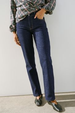 Abercrombie & Fitch Curve Love Mid Rise 90s Straight Jean