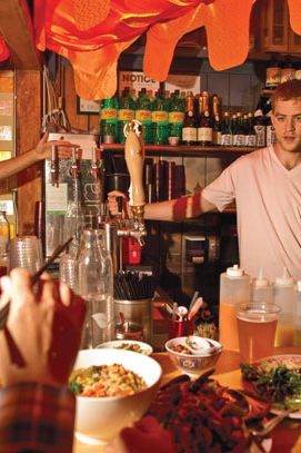 The bar. A few of Mission’s young staffers relocated from California to work for Bowien in New York.