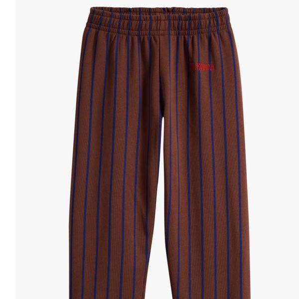 Mini Rodini Kids' Stripe Organic Cotton Sweatpants