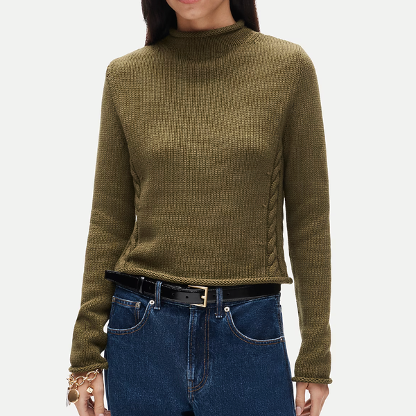 J.Crew Rollneck Reversible Cardigan