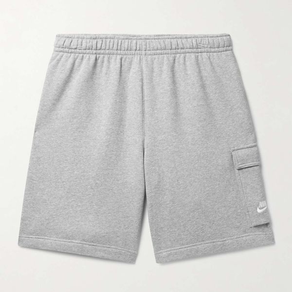 Nike Sportswear Club Wide-Leg Cotton-Blend Jersey Cargo Shorts