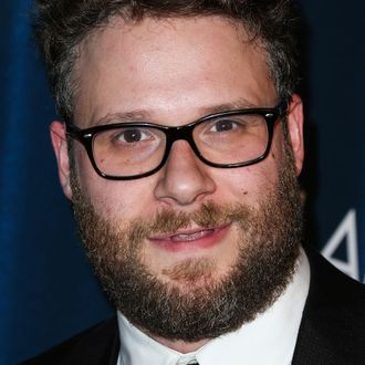 Seth Rogen arrives at Hilarity For Charity's 4th Annual Variety Show: James Franco's Bar Mitzvah