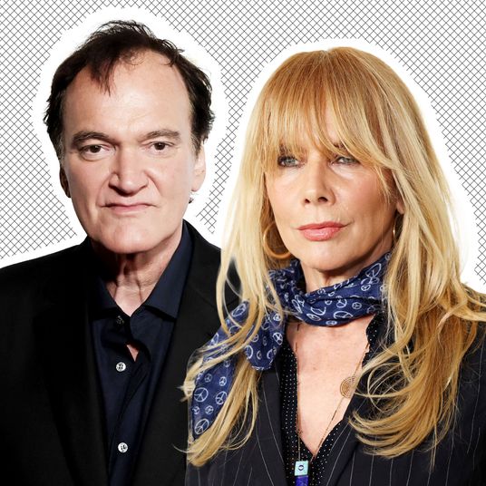 Quentin Tarantino and Rosanna Arquette