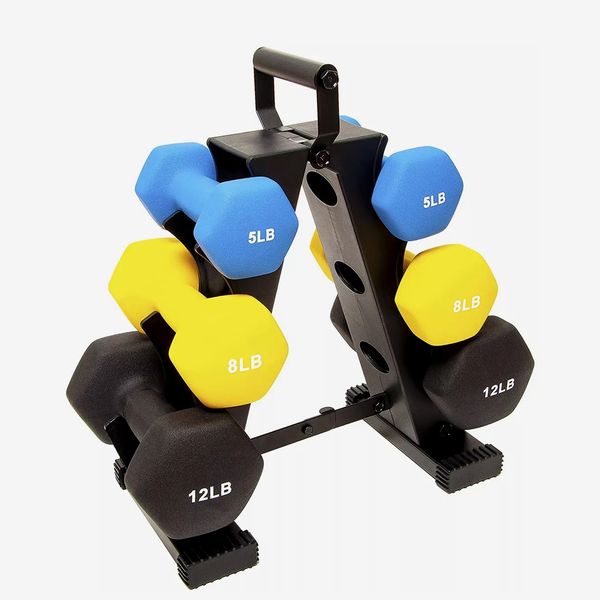 BalanceFrom Fitness Neoprene Coated Dumbbell Weight Set