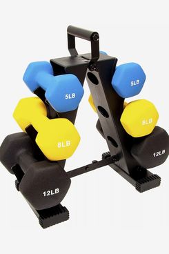 BalanceFrom Fitness Neoprene Coated Dumbbell Weight Set