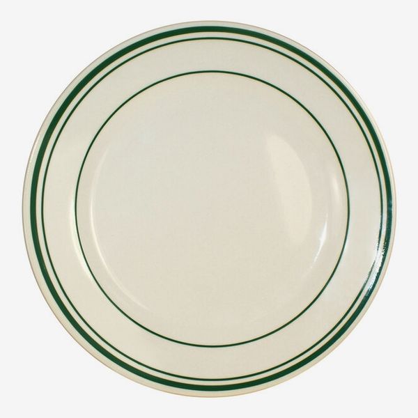 International Tableware Verona Plato de gres con bandas verdes