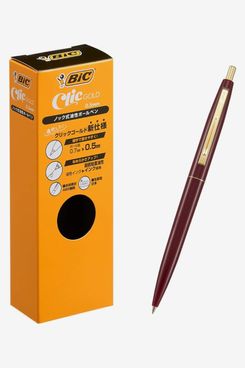 BIC Japan Click Gold Ballpoint Pen 0.5mm - 12