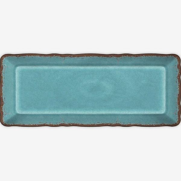 Le Cadeaux Antiqua Baguette Tray, Turquoise