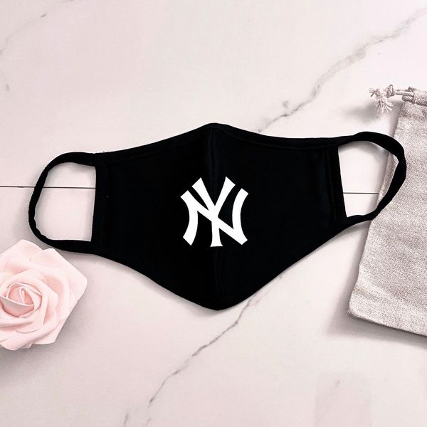 New York Reusable Cotton Mask with Filter Pocket