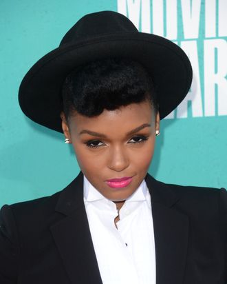 UNIVERSAL CITY, CA - JUNE 03: Singer Janelle Monae arrives at the 2012 MTV Movie Awards held at Gibson Amphitheatre on June 3, 2012 in Universal City, California. (Photo by Jason Merritt/Getty Images)