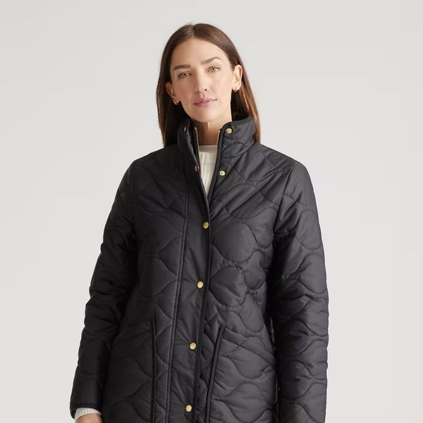 Women's Featherless Quilted Long Puffer Jacket