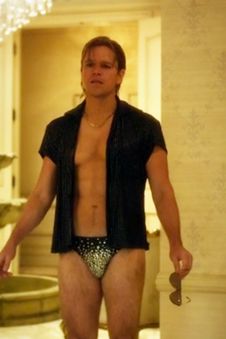 He's now a full-time house guest, complete with eyeliner, bedazzled briefs, and (dare we guess?) spray-painted abs?