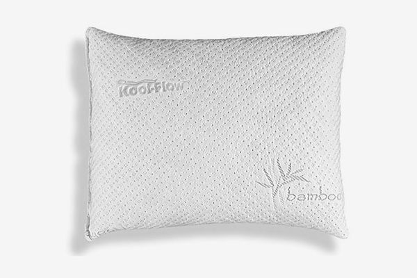 Xtreme Comforts Slim Hypoallergenic Shredded-Memory-Foam Standard Bamboo Pillow With Cove