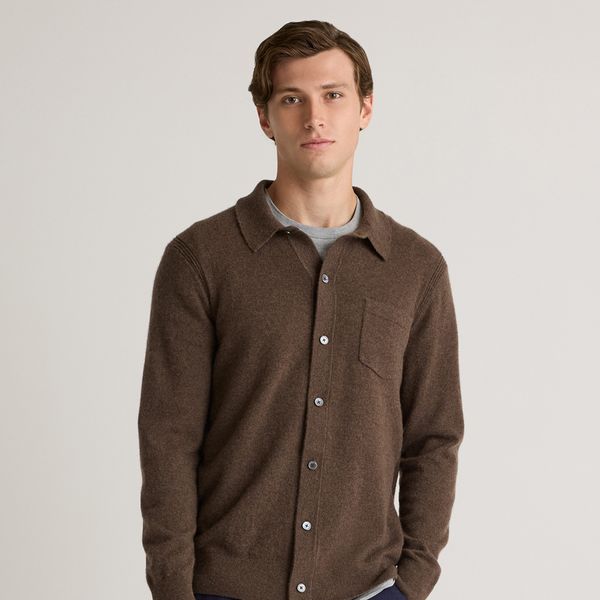 Quince Mongolian Cashmere Button Down Sweater