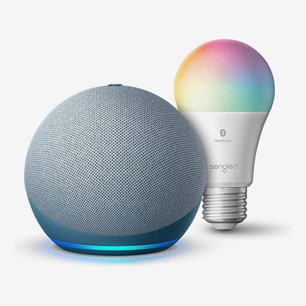 Echo Dot (4th Gen) with Sengled Bluetooth Color Bulb