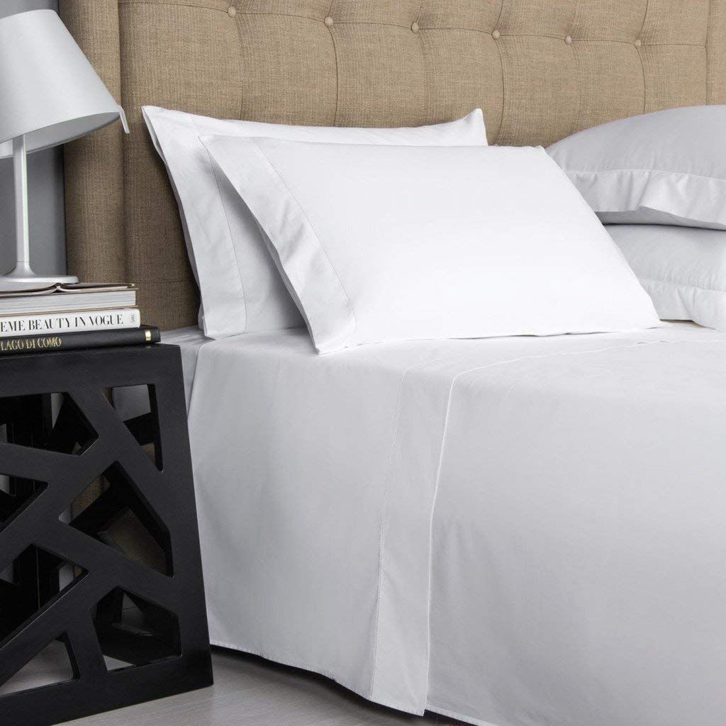 100% Egyptian Cotton Deep Pocket Luxury 4 Piece Bed Sheet Set 