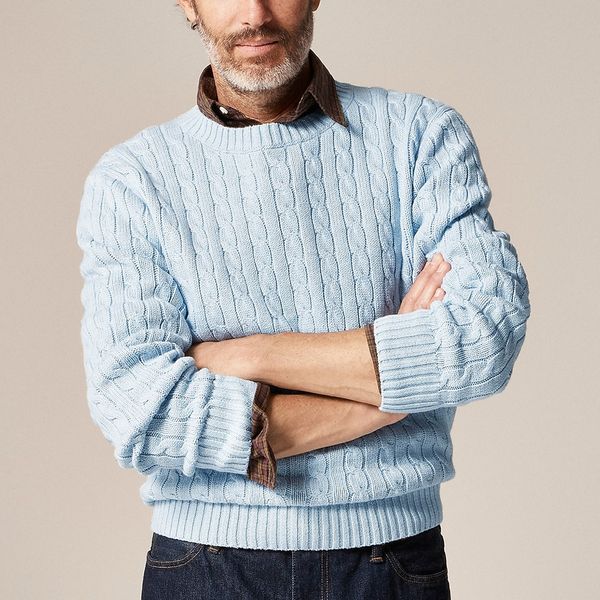 J.Crew Heritage Cotton Cable-Knit Sweater