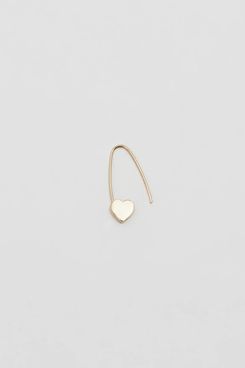 Loren Stewart Heart Safety Pin Earring