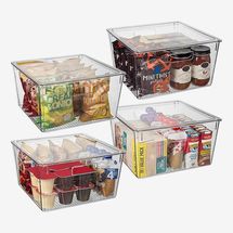 ClearSpace Clear Plastic XL Storage Bins with Lids