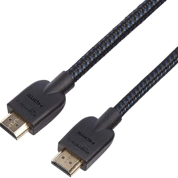 AmazonBasics Nylon-Braided 4K HDMI Cable 10 Feet