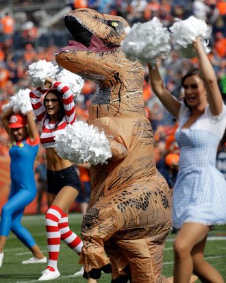 NFL cheerleaders get in the Halloween spirit