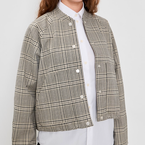 Barbour Leyburn Check Bomber Jacket