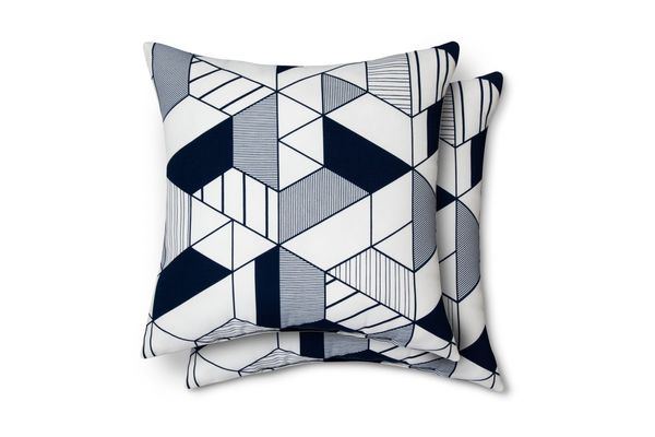 Modern by Dwell Magazine Geo Pillow Navy, Pack of 2
