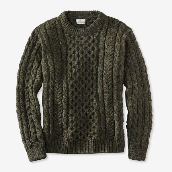 L.L. Bean Heritage Sweater Irish Fisherman’s Crewneck