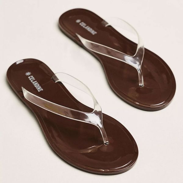 Anthropologie Celandine Jelly Flip-flops