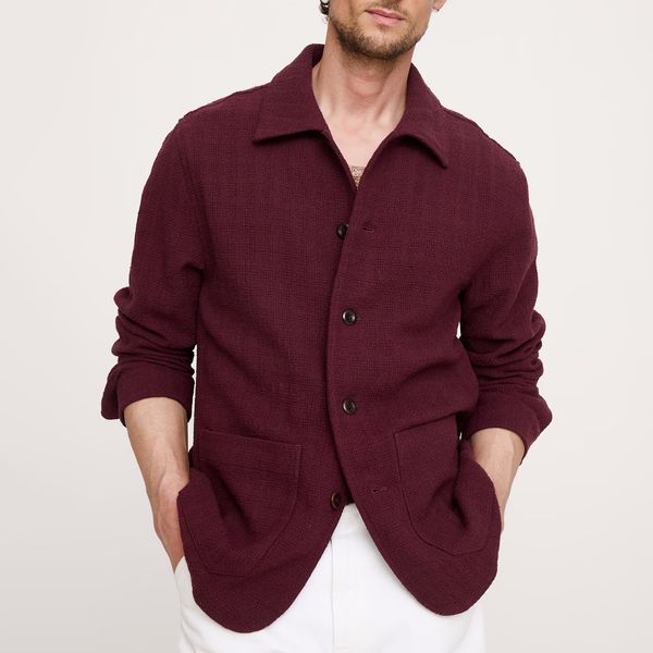 Banana Republic Basketweave Shirt Jacket