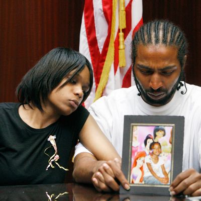 Mother, Dominika Stanley, and father, Charles Jones, of 7-year-old Aiyana Jones, who was shot in her home back in 2010.