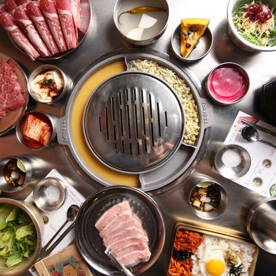 Korean barbecue = romance.