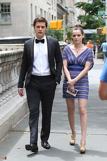 Meanwhile, back in New York, Louis prepares a young woman (played by French actress Roxane Mesquida), who is probably a relative, to meet Blair. "She's nice ... deep down on the inside."