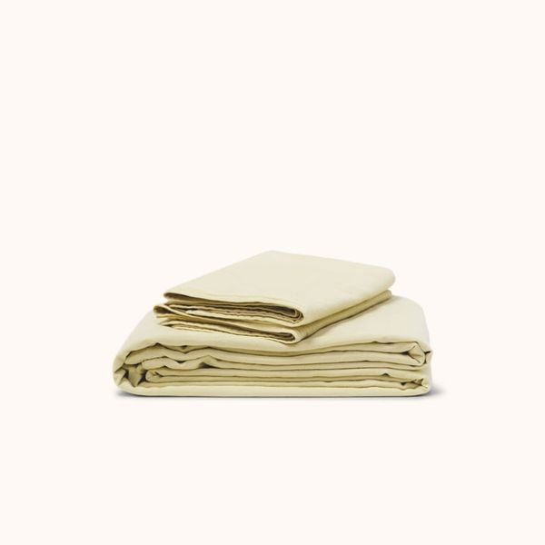 Morrow Organic Matte Sateen Sheet Set - Limon - Queen