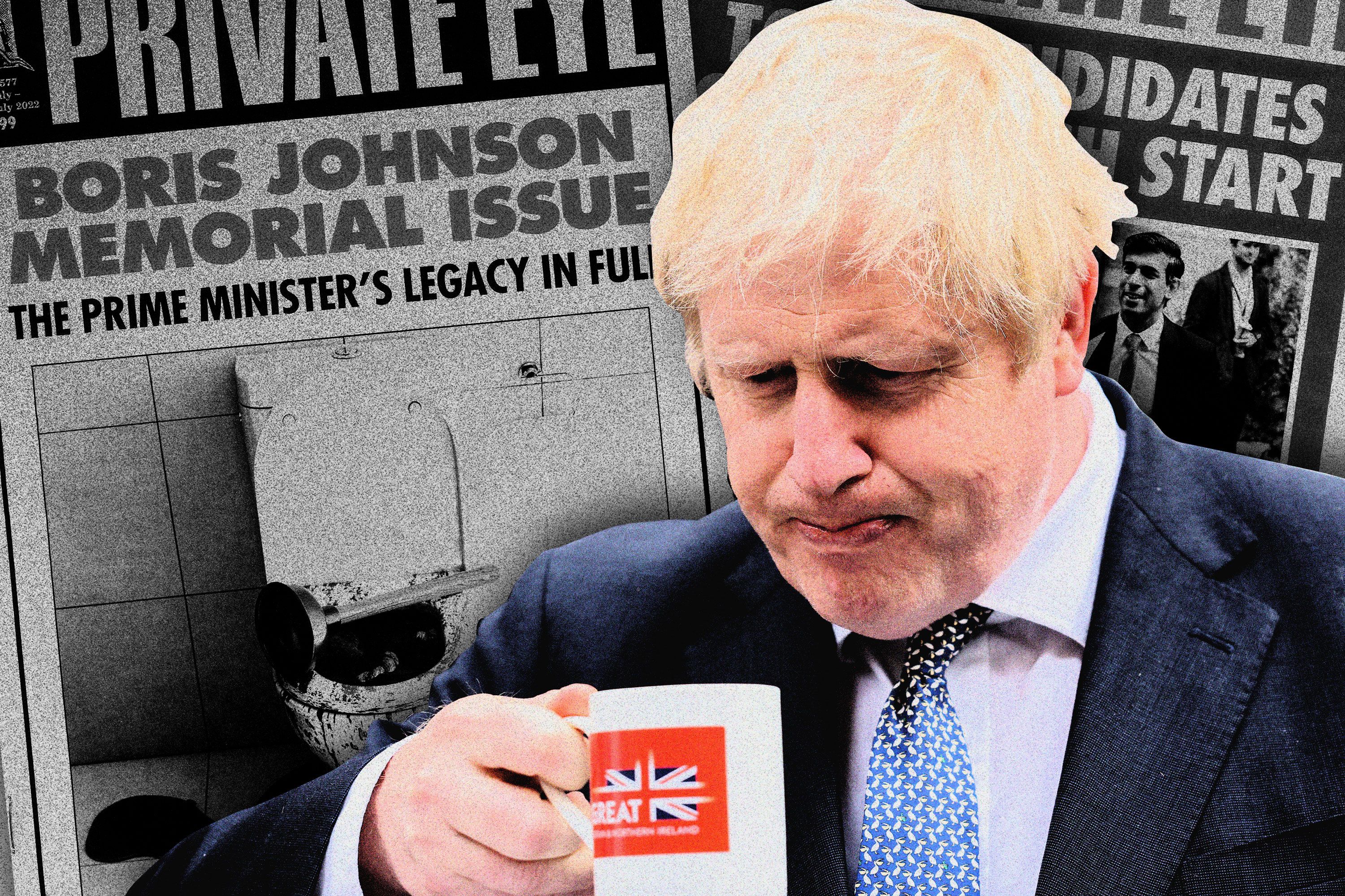 Private Eye Magazine on X: Boris Johnson blundering into