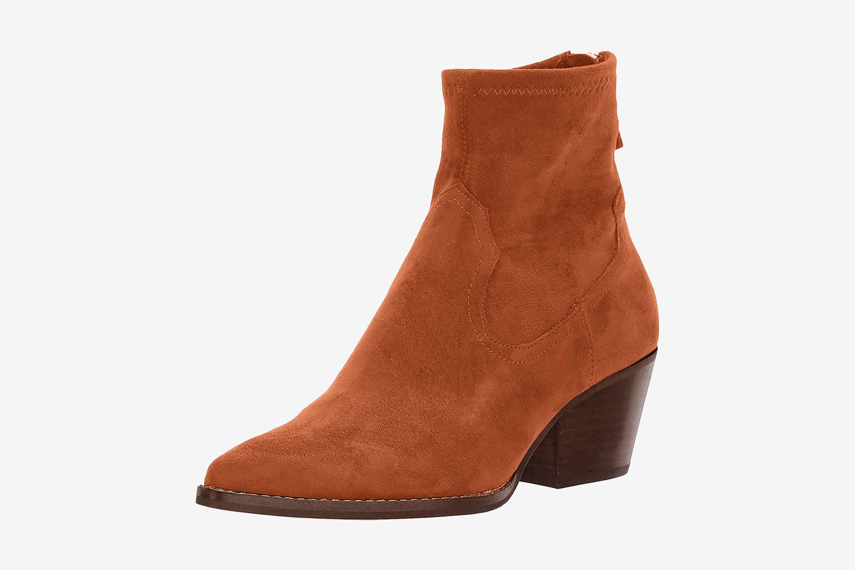 brown booties with heel