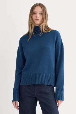 Everlane Boxy Turtleneck in Everyday Cotton