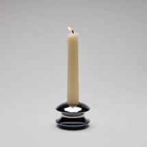 Aluminum and Chrome Candleholder