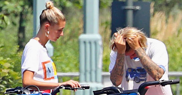 Justin Bieber and Hailey Baldwin Ride Citi Bikes, Weep