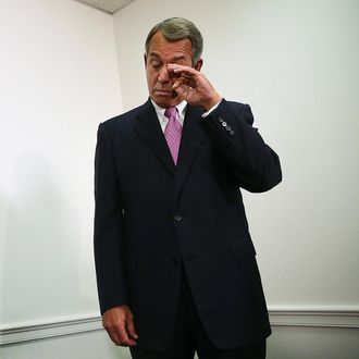 Boehner, House Leaders Hold Press Conference At The Capitol