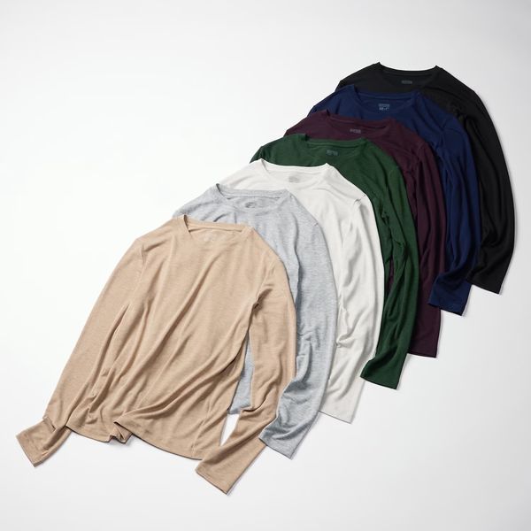 Uniqlo HEATTECH Cashmere Blend T-Shirt | Extra Warm