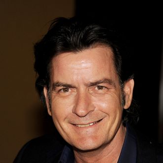 Actor Charlie Sheen appears at Fox's All-Star Party at Castle Green on January 8, 2012 in Pasadena, California.